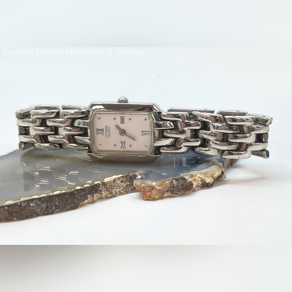 Citizen Designer Silver Women's Watch with Bracelet Set - Picture 6 of 7